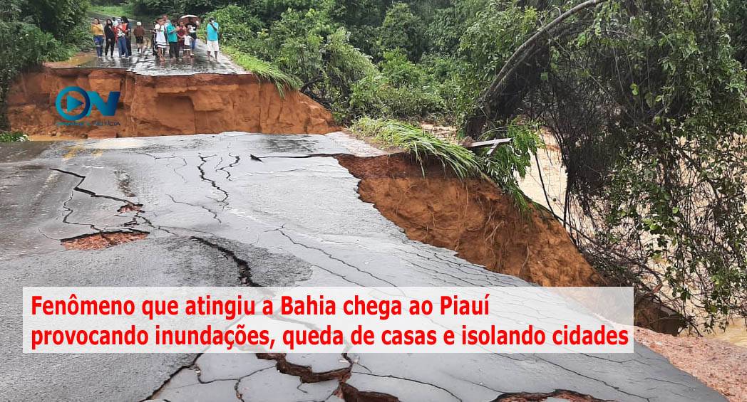 Fenômeno que provou enchentes na Bahia despeja 106 mm de chuva em 24h em Uruçuí